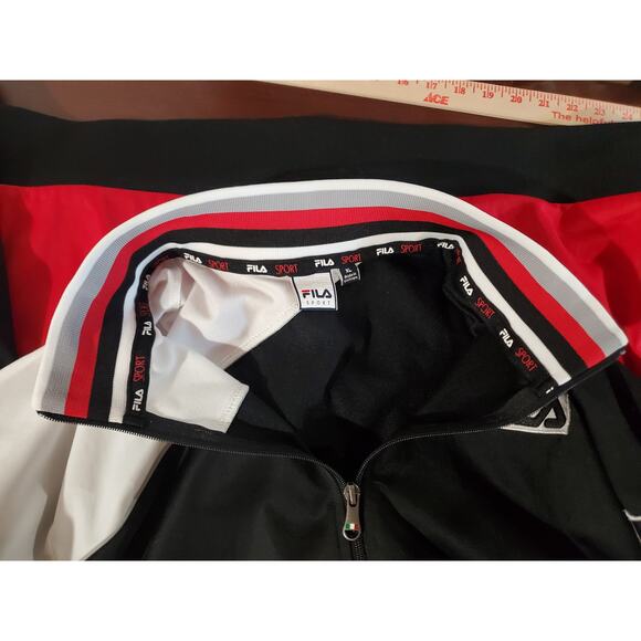 Vtg Fila Mens Italia Embroidered Zip Track Jacket Size XL Italian 90s Y2K Soccer - Picture 6 of 11